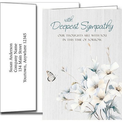 Sympathy Greeting Cards w/Imprinted Envelopes