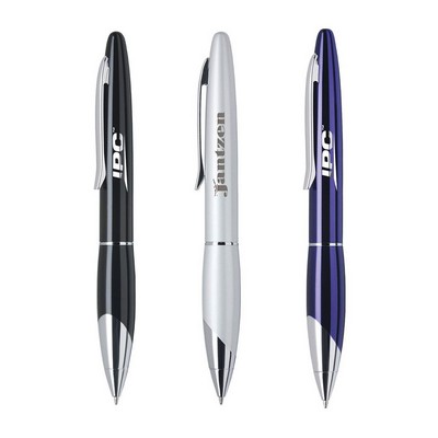 Freya-III Ballpoint Pen with Chrome Plated Accents