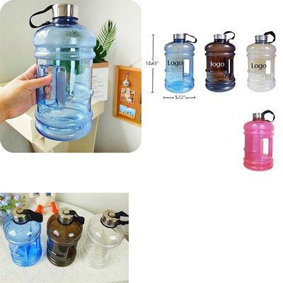 74 Oz./2.2L Half Gallon Large Capacity BPA Free Plastic Sports Water Bottle