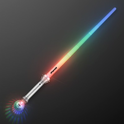 LED Magic Wizard Staff with Crystal Ball Handle - PRINTED