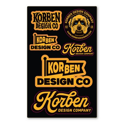 Custom Indoor/Outdoor Decal Sticker Sheet - 24 - 28 Square Inch