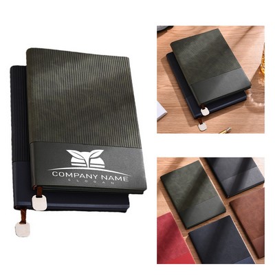 A5 Spliced Soft Leather Notebook