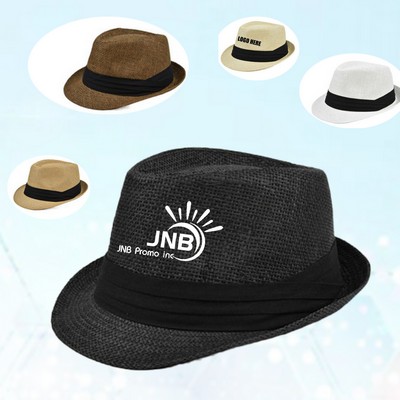 Jazzy Straw Fedora Hats