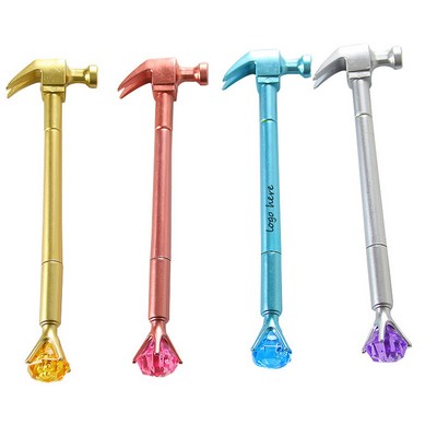 Hammer Pen with Plastic Diamonds