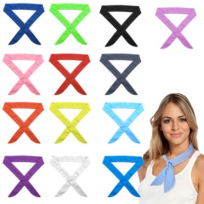 Skinny Neckerchief Hair Cooling Scarf Headband
