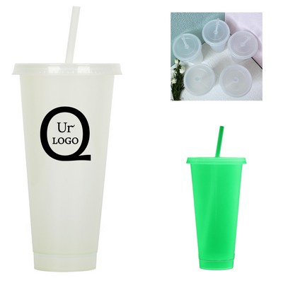 24Oz Single Layer Plastic Fluorescent Cup