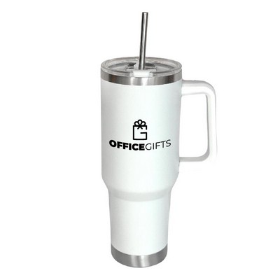 Arcticware™ 40 oz White BPA-Free Vacuum Insulated Stainless Steel Mug