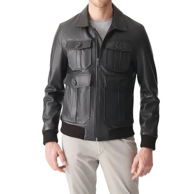 Classic College Leather Jacket