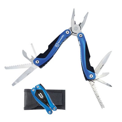 Blue Large Stainless Steel 14 Function Multi-Tool