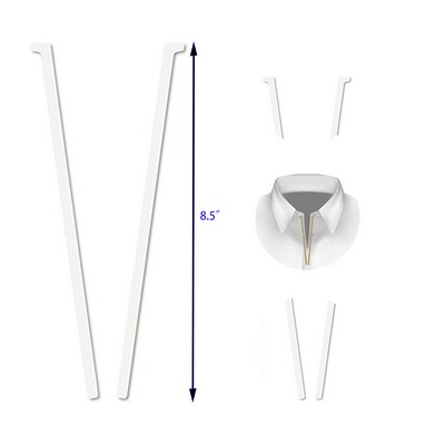 1 Pair Shirt Collar Placket Stays White Placket Stays