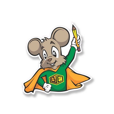 Decal On White Vinyl Material - Laminated For Extended Outdoor Use (4"X5.5")