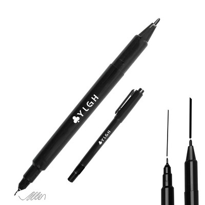 Thin And Thick Tip Marker Pen