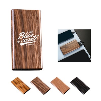 10000Mah Wood Grain Wireless Charger
