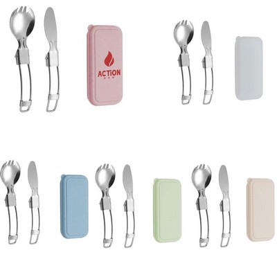 Foldable Picnic Cutlery Set&Salad Spoon &Fork