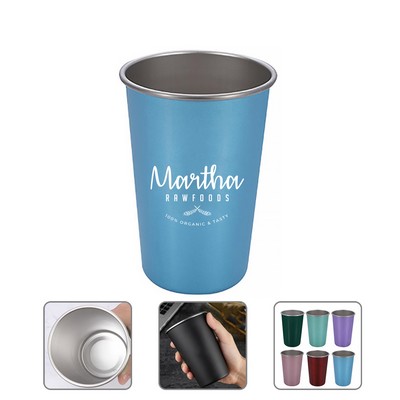 17 Oz Stainless Steel Shatterproof Pint Cup