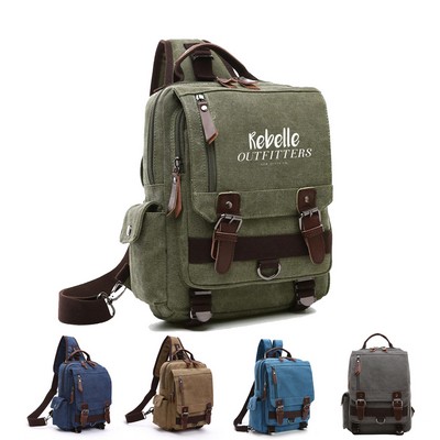 Casual Waterproof Travel Canvas Backpack