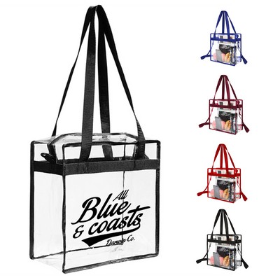 Clear Pvc Zip Tote Bag