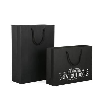 Black Matte Shopping Gift Packing Bag