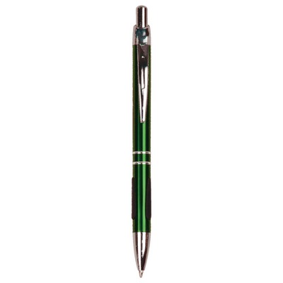 Pen with Silver Trim and Gripper