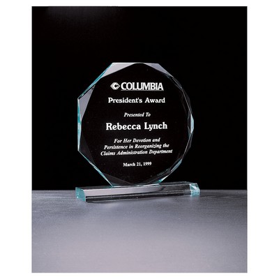 Octagon Series Jade Acrylic Award