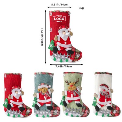 Christmas Tree Hanging Candy Stocking Ornament.