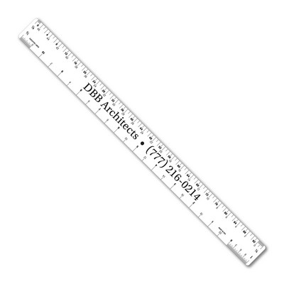 12" Flexible PVC Ruler with Architect or Engineer Scales