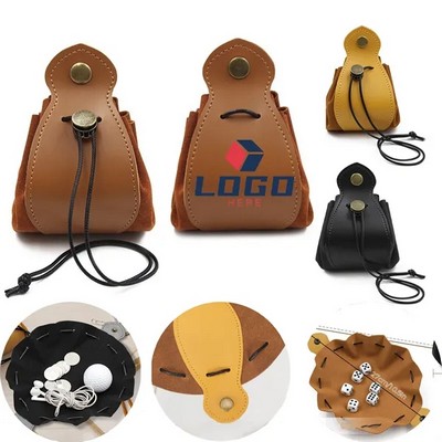 Leather and Dice Bag