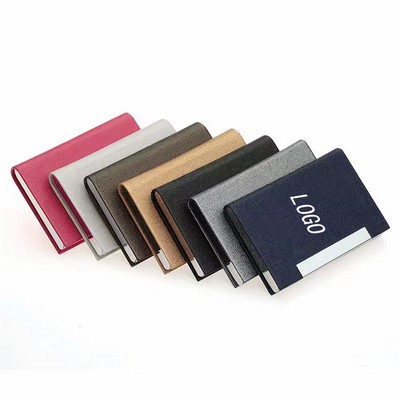 Pu Leather Business Card Holder Case