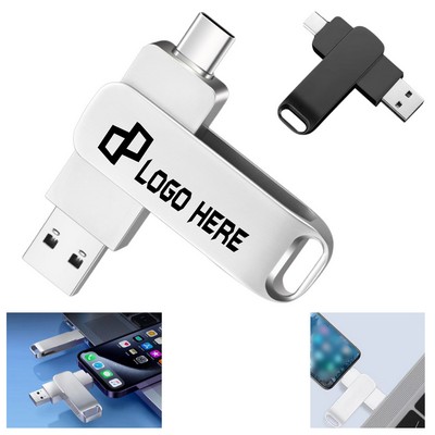 64 Gb 2 In 1 Type-C And Usb Flash Driver