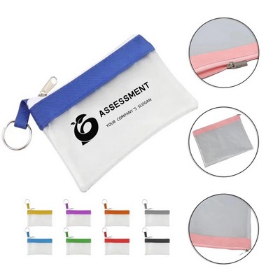 Mini Zippered PVC Pouch