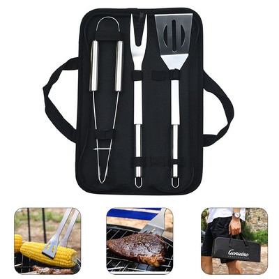 3-Piece Stainless Steel BBQ Kit