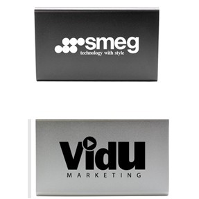 Sleek 4000mAh Power Bank W/Metal Case Wrap