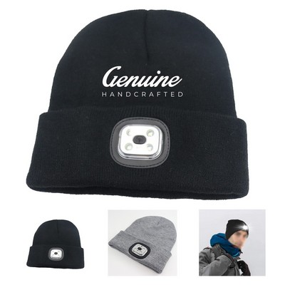 Rechargeable LED Beanie Cap