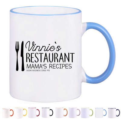 12oz Ceramic Beverage Mug with Easy-Grip Handle