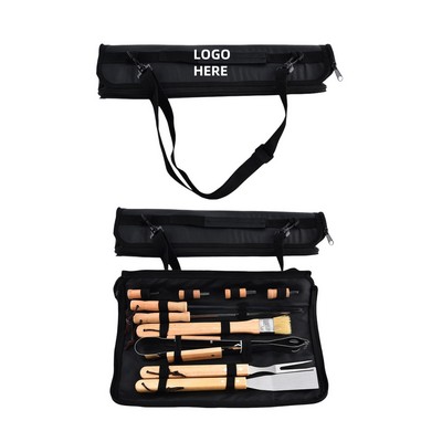 11Pcs Barbecue Tool Set W/ Case