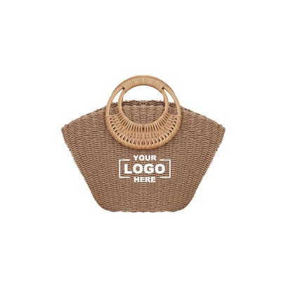 Vintage Woven Market Tote