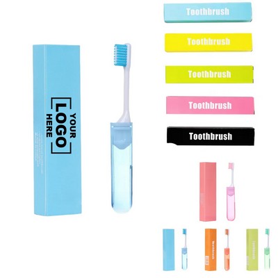 Compact Foldable Travel-Friendly Toothbrush