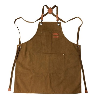 Canvas Apron With Removable Name Patch
