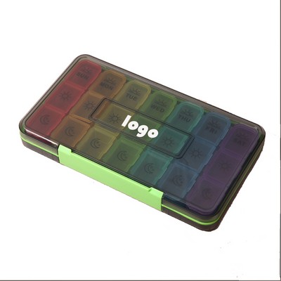 Divided Large Capacity Pill Packaging And Storage Box