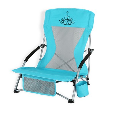 Portable & Lightweight Folding Beach Chair With Carry Bag