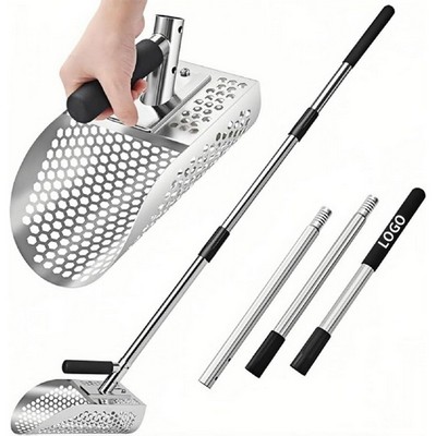 Long - Handled Stainless Steel Sand Shovel