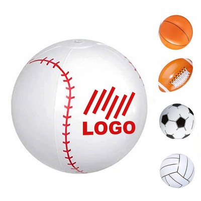 16" Baseball Beach Ball