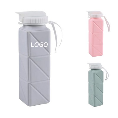21 Oz Folding Silicone Water Bottle