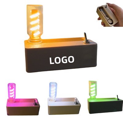 Magnetic Lever-Activated Auto-Rising Mechanical Night Light