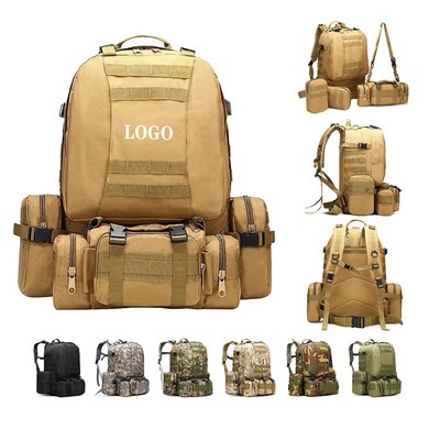 60L Tactical Backpack with MOLLE System