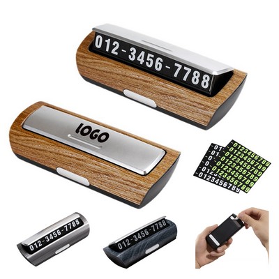 Car Temporary Parking Plate