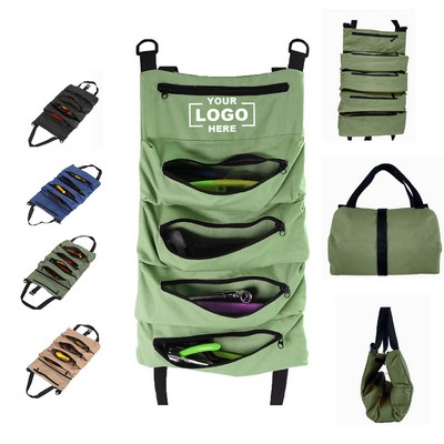 Multi-Functional Car Seat Back Hanging Storage Bag Foldable