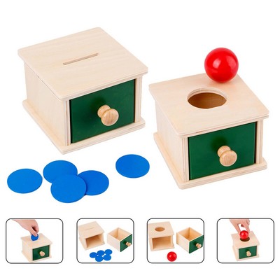 Educational Wooden Coin Box
