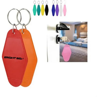 Vintage Motel-Style Plastic Hotel Key Tag