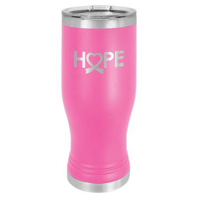 Polar Camel Pink 20 oz. Pilsner with Clear Lid